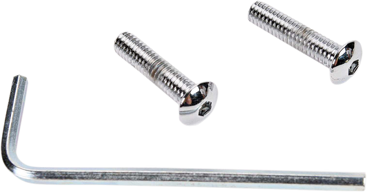 DRAG SPECIALTIES MK125 bolt set for point cover on Harley-Davidson motorcycles from 1979 to 2003, shown on a clean background.
