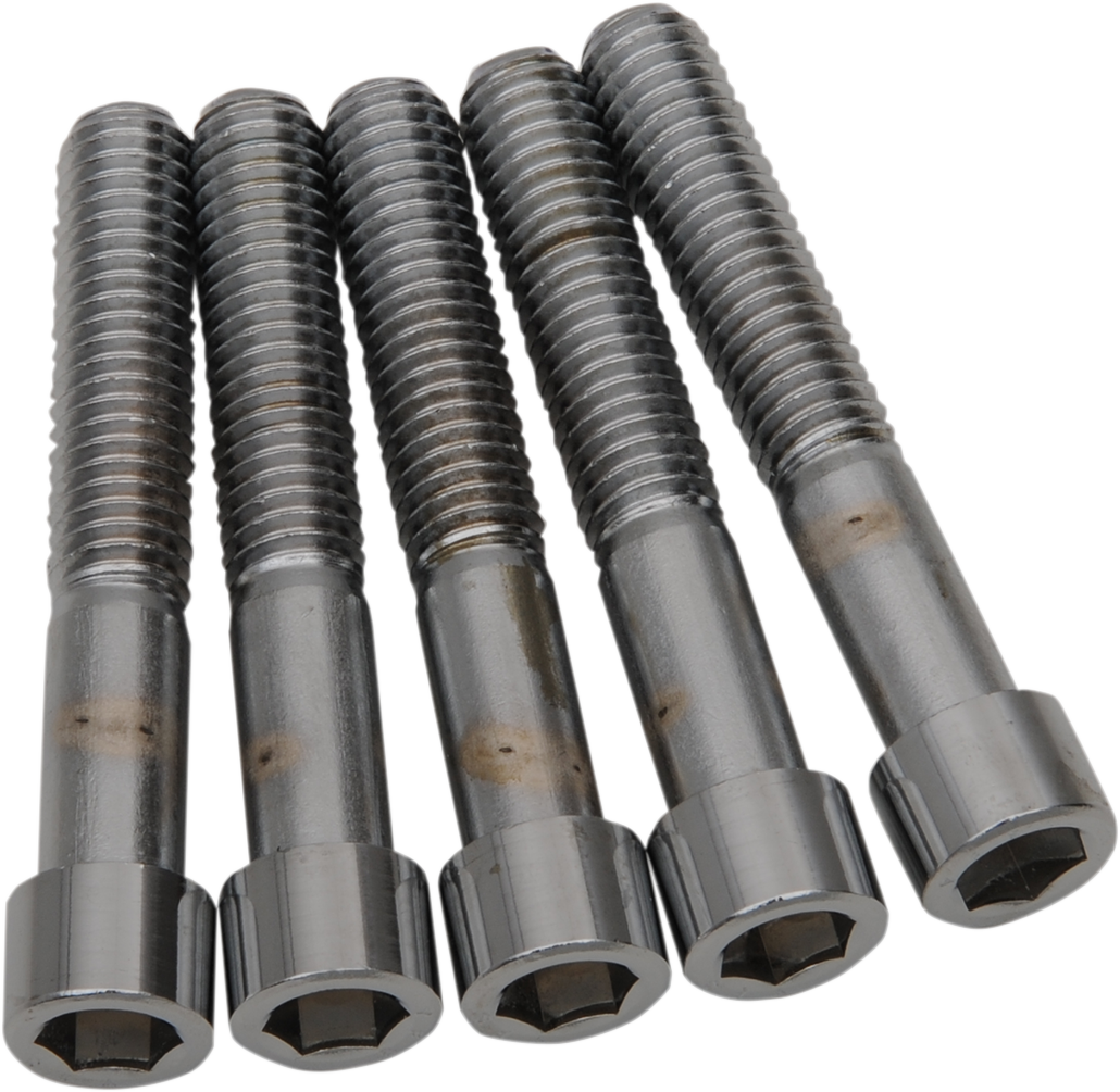 Drag Specialties MPB705S coarse thread socket-head bolts, 7/16 inch by 3 inches, replacement pack with durable steel construction.