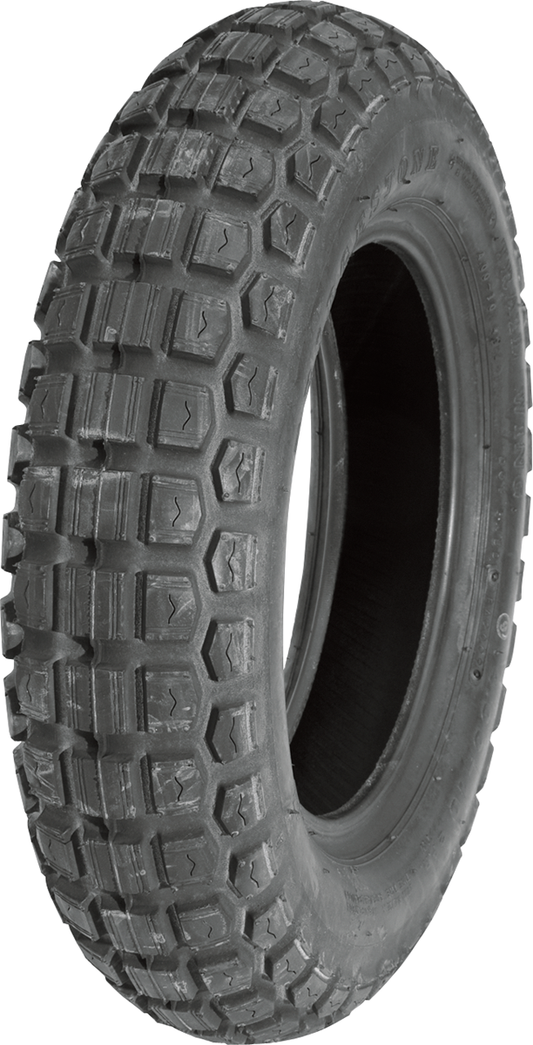 BRIDGESTONE mini scooter tire 4.00-10 49J for front or rear replacement, shown mounted on a scooter wheel.