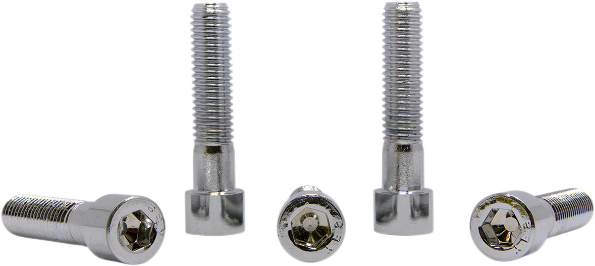 Pack of five DRAG SPECIALTIES MPB697S coarse thread socket-head bolts, 1/2-inch by 2-1/4-inch, for bike repairs and replacements.