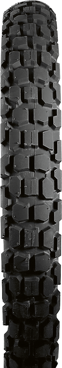 Bridgestone Trail Wing TW301 front tire 3.00 with knobby tread for off-road motorcycle riding, shown in the image.