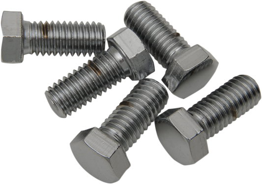 Chrome DRAG SPECIALTIES hex-head bolts, 7/16-inch size, 1-1/4 inch length, MPB719 replacement pack, suitable for motorcycle parts.