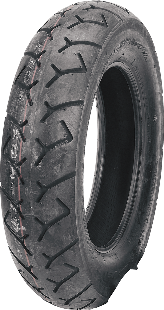 BRIDGESTONE Exedra G702 rear motorcycle tire, 160/80-16 size, 80H rating, designed for touring bikes.