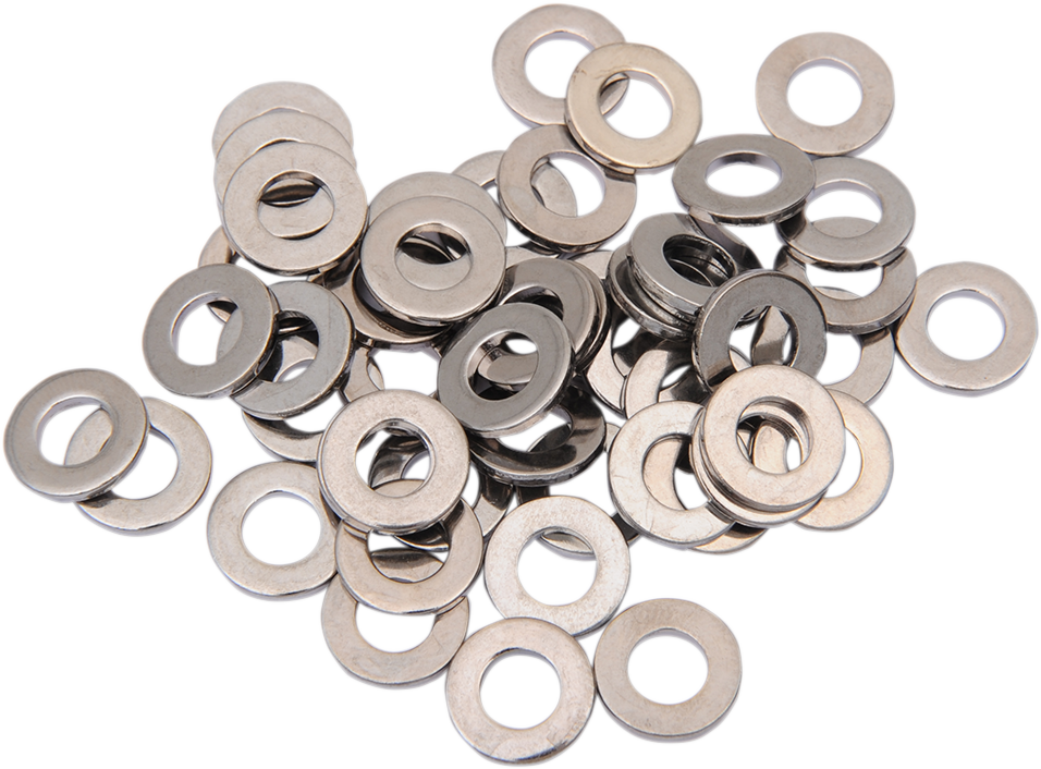 Drag Specialties MPB587 1/4-inch AN washer for motorcycle assemblies, showing a metal washer with smooth edges and a central hole.