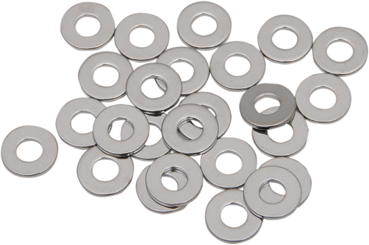 Steel USS washer #10 from Drag Specialties, durable fastener spacer for motorcycle assemblies, shown in a close-up image.