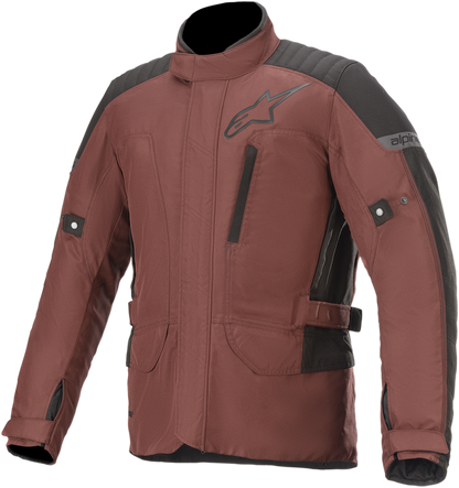 Alpinestars Gravity Drystar jacket in brown, medium size, featuring durable motorcycle jacket material and protective design.