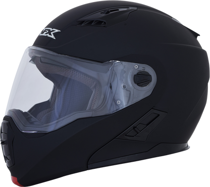 Bill's Exhausts AFX FX-111 matte black motorcycle helmet in 2XL size, featuring a sleek design and secure fit.