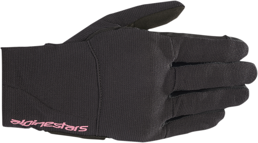 ALPINESTARS Women Stella Reef Gloves - Black/Fuchsia - XS 3599020-1039-XS - Howling Moto