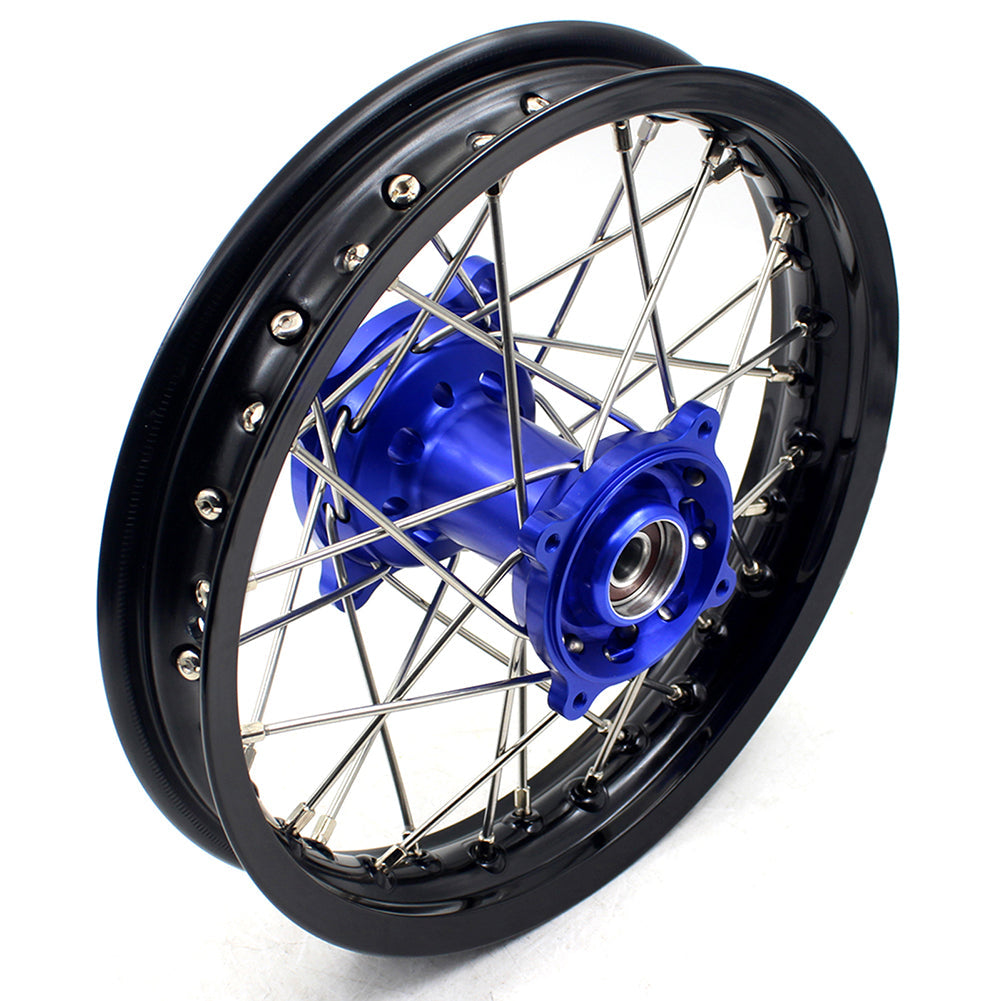 KKE 14 & 12 Kids Wheels Rims Set for YAMAHA YZ65 2018-2023 Blue - Howling Moto