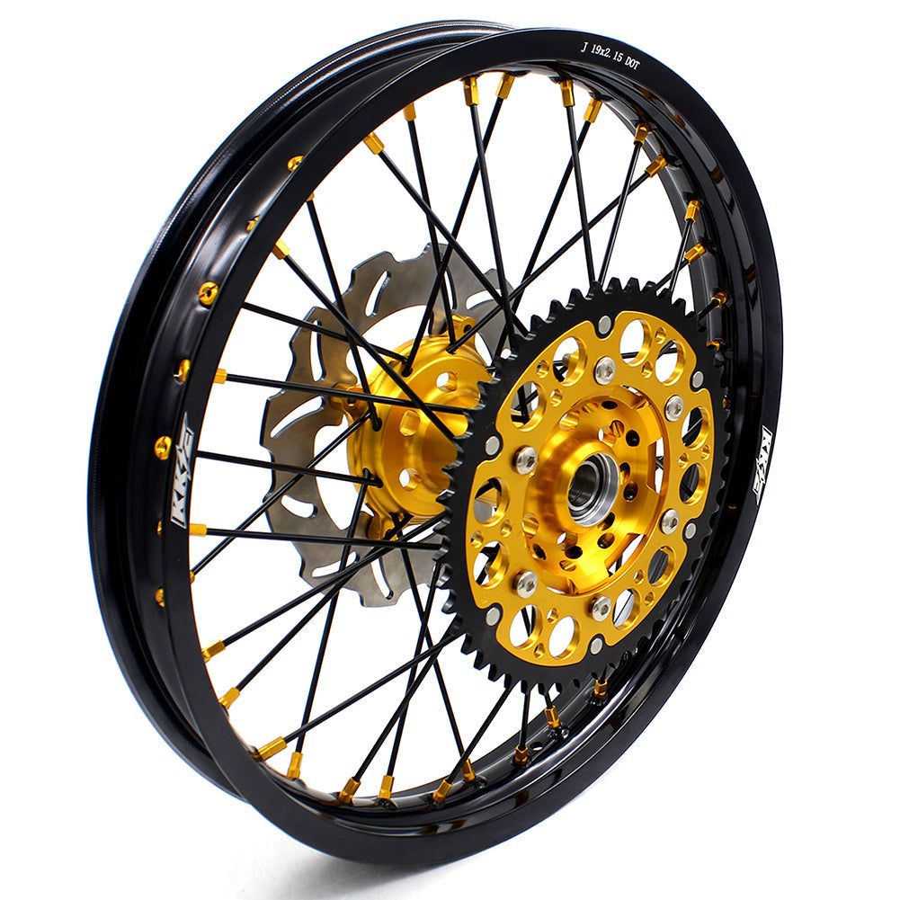 KKE 21 & 19 MX Wheels Rims for SUZUKI RMZ250 2007-2024 RMZ450 2005-2024 Black Spokes - Howling Moto