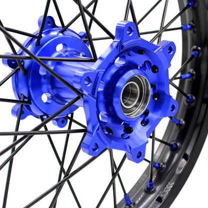 KKE 1.6*21 & 2.15*18 Enduro Spoked Wheels Set For SUZUKI DRZ400SM 2005-2024 - Howling Moto