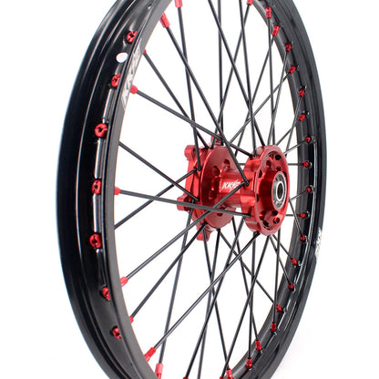 KKE 21 & 19 MX Rims for Suzuki RMZ250 2007-2024 RMZ450 2005-2024 Black Spokes - Howling Moto