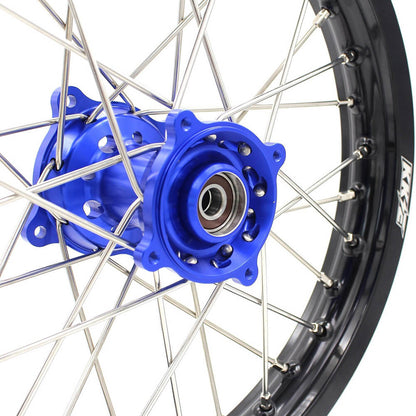 KKE 19 & 16 Spoked Kid's Wheels Rims Set for Kawasaki KX80 KX85 Blue - Howling Moto