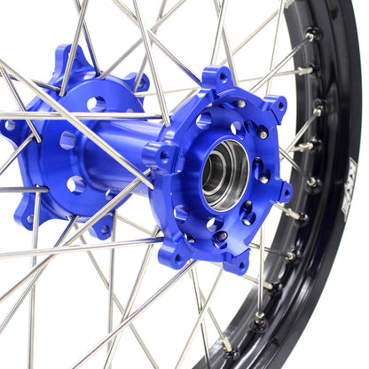 KKE 21 & 18 Enduro Wheels Rims Set for Yamaha WR250R 2008-2020 Blue&Black - Howling Moto