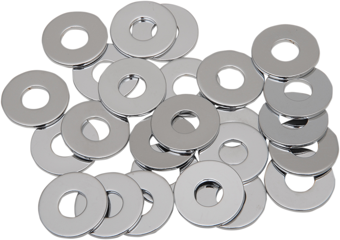 DRAG SPECIALTIES 1/2-inch USS washer, part no. MPB598, showing a metal washer with a smooth, round shape for motorcycle parts.