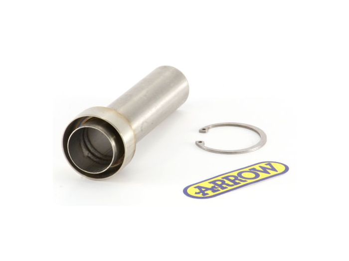 Bill's Exhausts Arrow Db-Killer 11005DB exhaust system, showing the sleek black metal finish and mounting details.