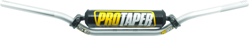 ProTaper SE CR Low Handlebar in silver, lightweight motorcycle handlebar with ergonomic design for enhanced control and comfort.