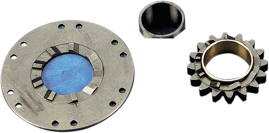 DRAG SPECIALTIES Kickstarter Ratchet Gear Kit for Harley-Davidson bikes, includes gears and components for clutch engagement.