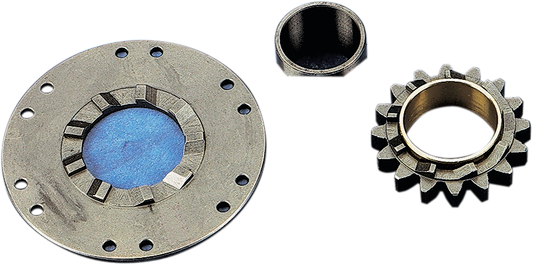DRAG SPECIALTIES Kickstarter Ratchet Gear Kit for Harley-Davidson bikes, includes gears and components for clutch engagement.