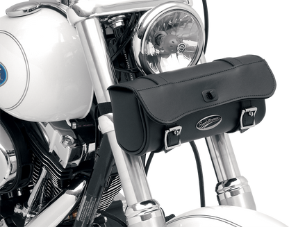 Large SADDLEMEN Drifter Tool Bag seat by Bill's Exhausts, featuring durable material and spacious storage for motorcycle tools.