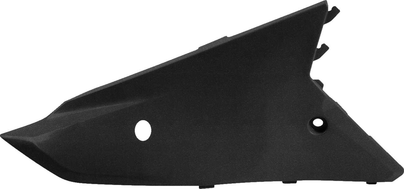 Acerbis upper side panels in black and metallic finish for motorcycle body, designed for durable protection and sleek style.