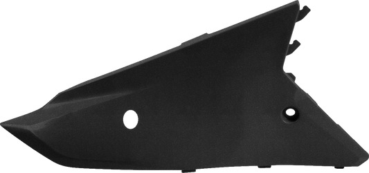 Acerbis upper side panels in black and metallic finish for motorcycle body, designed for durable protection and sleek style.