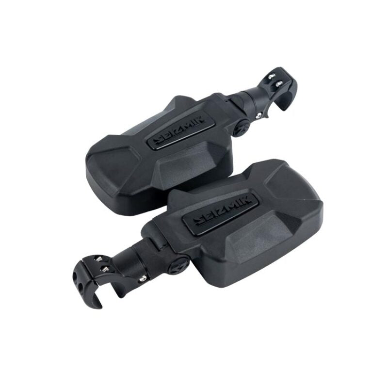 Pair of Seizmik Pursuit side view mirrors for Polaris, Can-Am, Honda, Kawasaki with adjustable ROP clamp for 1.75-2 inch roll cages.