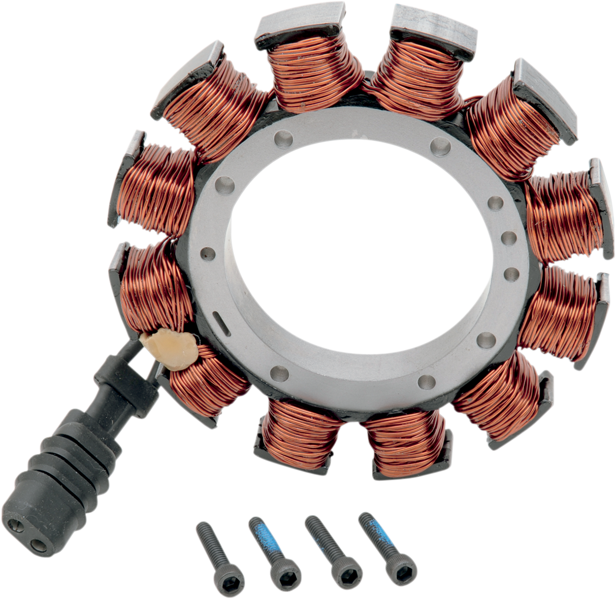 Drag Specialties Harley Davidson FL/FXD stator part 29970-88-BX-LB1, showing the electrical stator component with wiring.