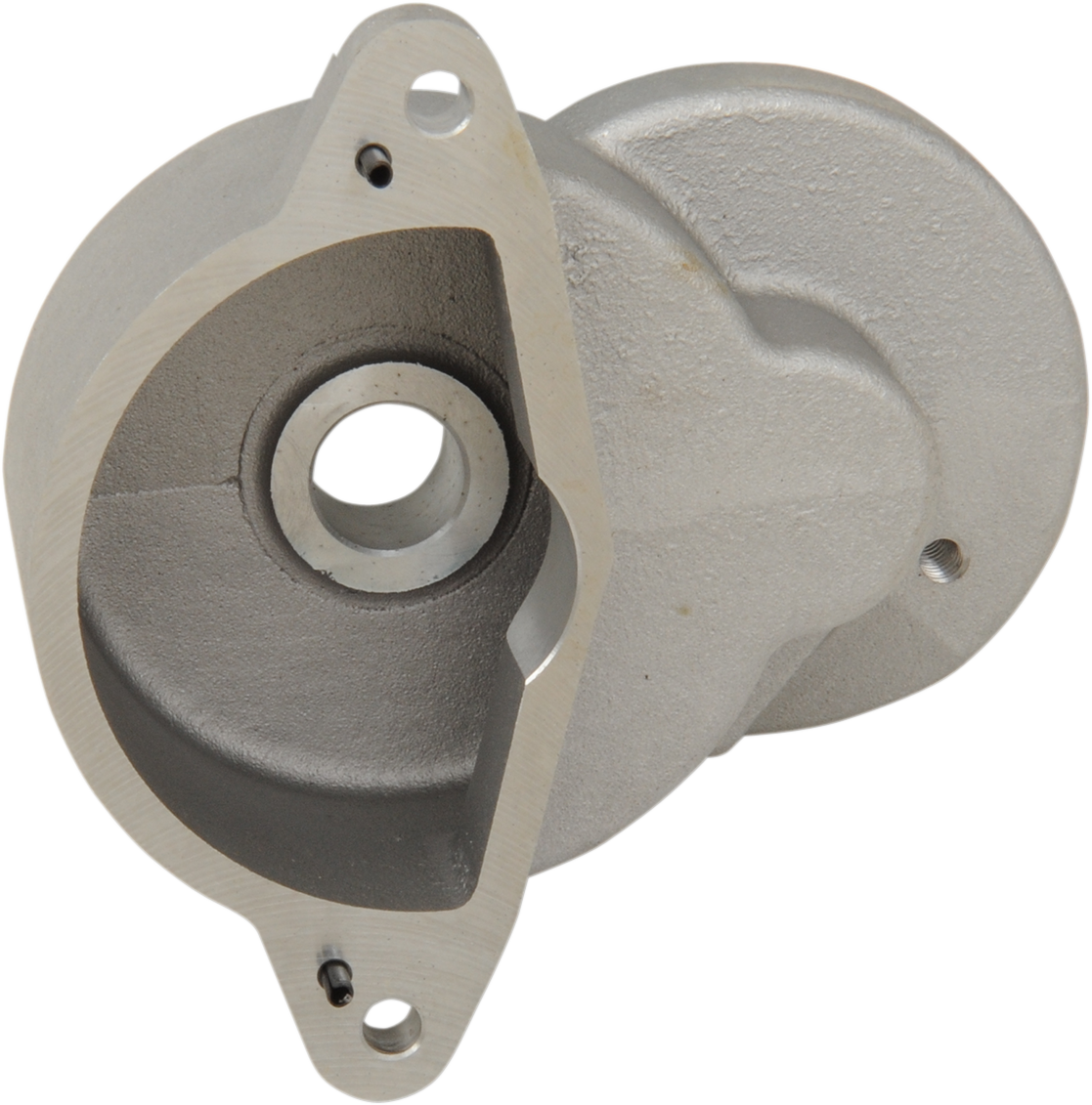 DRAG SPECIALTIES Harley-Davidson starter shaft housing for motorcycle engine repair, positioned on a white background.