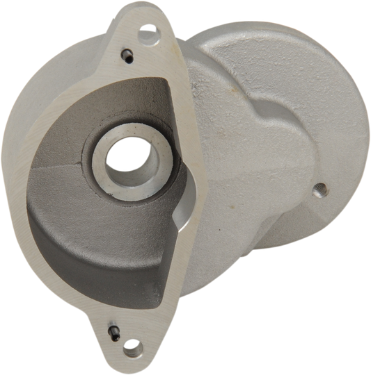 DRAG SPECIALTIES Harley-Davidson starter shaft housing for motorcycle engine repair, positioned on a white background.