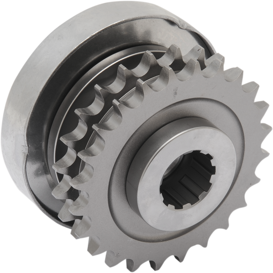 DRAG SPECIALTIES compensating sprocket kit for '91-'93 Big Twin motorcycle, showing black metal sprocket with mounting hardware.