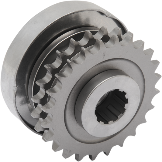 DRAG SPECIALTIES compensating sprocket kit for '91-'93 Big Twin motorcycle, showing black metal sprocket with mounting hardware.