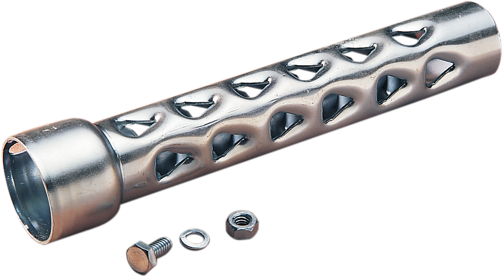 Steel baffle for 1-3/4 inch Drag Pipes by Drag Specialties, part no. 08-6302B-HC3, shown in the image.