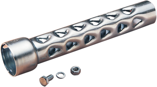 Steel baffle for 1-3/4 inch Drag Pipes by Drag Specialties, part no. 08-6302B-HC3, shown in the image.