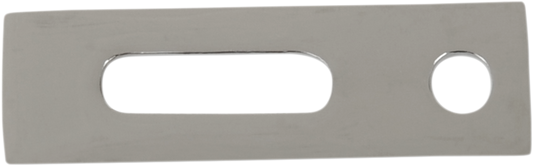 Steel exhaust hanger for motorcycle by Drag Specialties, model 14-6535-BC108, shown in black, designed for secure exhaust mounting.