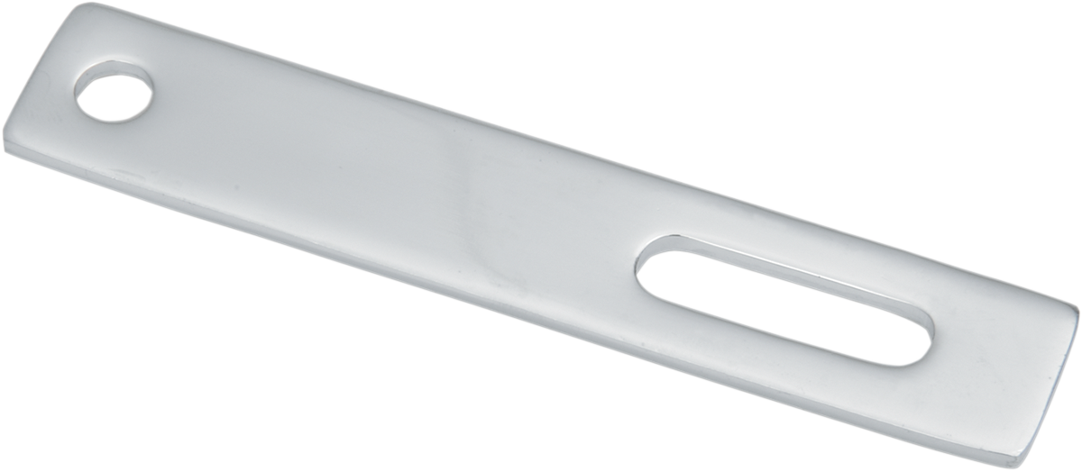 Steel exhaust hanger for motorcycles by DRAG SPECIALTIES, model 14-6536-BC205, shown in a close-up image.
