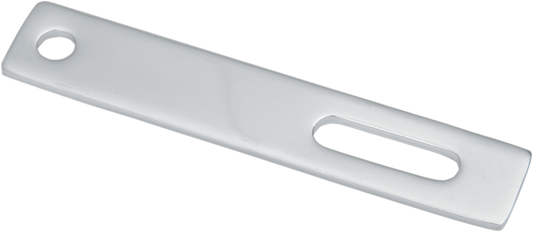 Steel exhaust hanger for motorcycles by DRAG SPECIALTIES, model 14-6536-BC205, shown in a close-up image.