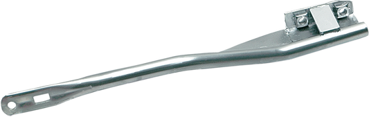 Chrome Drag Specialties muffler support bracket for 1.0 inch tubing, part #209940, designed to secure motorcycle exhaust components.