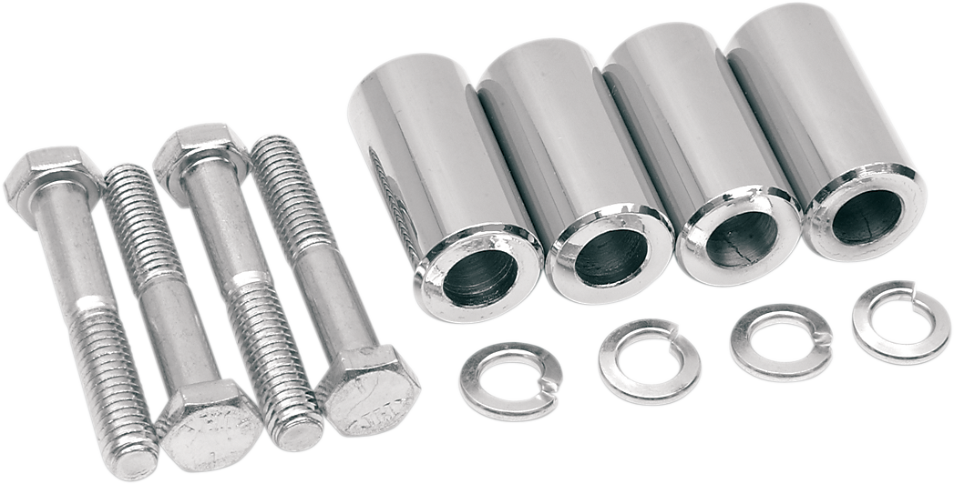 DRAG SPECIALTIES Fender Mounting Kit 70754 with original-style motorcycle front fender on a clean background