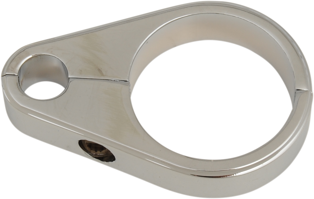 DRAG SPECIALTIES die-cast clutch cable clamp for 1-3/8-inch frame motorcycles, part number 11-0259-SC1, shown in image.