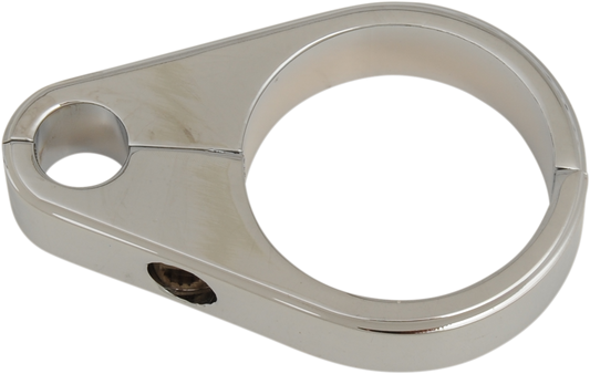 DRAG SPECIALTIES die-cast clutch cable clamp for 1-3/8-inch frame motorcycles, part number 11-0259-SC1, shown in image.