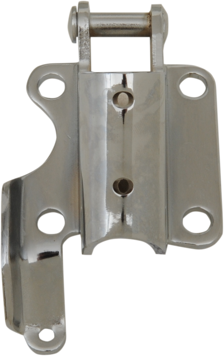 Chrome replacement mounting bracket for kickstand kits by Drag Specialties, part number 11-0129-SC2, designed for motorcycle use.
