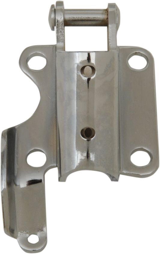 Chrome replacement mounting bracket for kickstand kits by Drag Specialties, part number 11-0129-SC2, designed for motorcycle use.