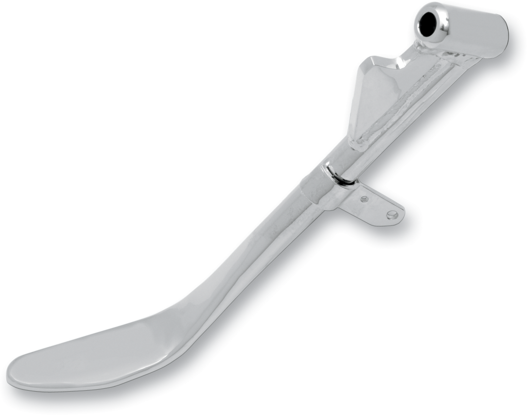 Chrome Harley-Davidson kickstand by Drag Specialties, 8-1/4 inch length, part number 055036-BC617, with mounting hardware visible