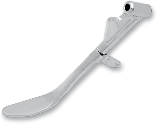 Chrome Harley-Davidson kickstand by Drag Specialties, 8-1/4 inch length, part number 055036-BC617, with mounting hardware visible