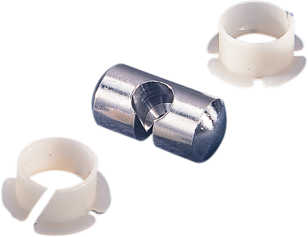 DRAG SPECIALTIES clutch cable anchor pin and bushing for motorcycle levers, shown with metal components and hardware for installation.