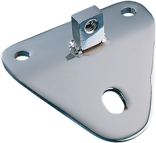Heavy-duty chrome steel motorcycle motor mount by Drag Specialties, model 28-0014, with polished finish and robust construction.
