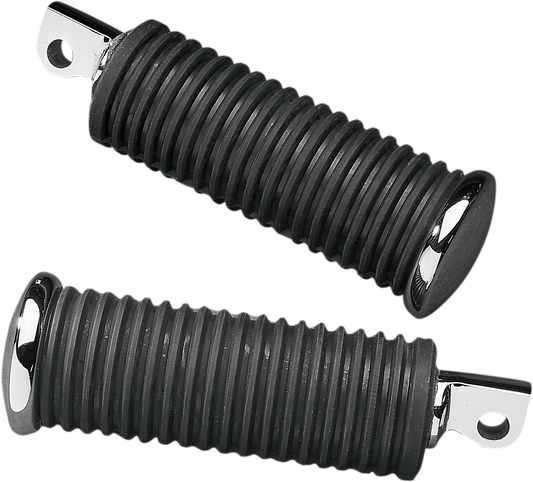 Drag Specialties male OEM style motorcycle foot peg, standard mount, durable metal construction for Harley-Davidson bikes.