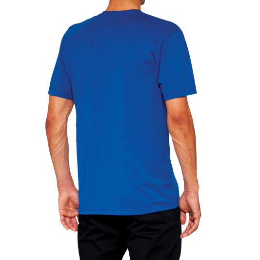 Royal blue Bill's Exhausts official T-Shirt in small size, featuring a comfortable fit and branded logo on the front.