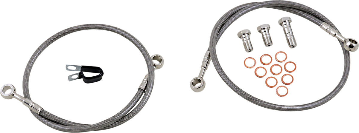 GBRAKES Stainless Steel Brake Line FK003D373-2 for Improved Bike Stopping Power